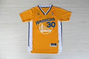 Maillot De Basket Golden State Warriors Stephen Curry 30 Tissus Sportif Fans Edition Short Sleeve Jaune